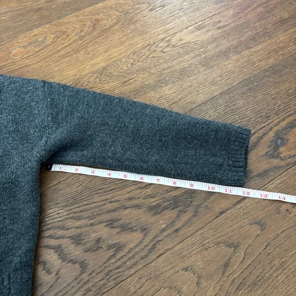 Zara Dark Button Down V-Neck Cardigan Sweater - Picture 11 of 11